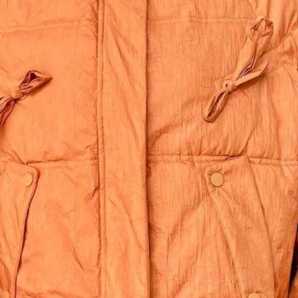 Orange Puffer Winter Jacket - Picture 2 of 3